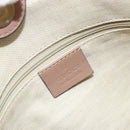 GUCCI GG Canvas Sookie Guccissima Hand Bag Leather Gold Pink 211944 Auth BSZ176-17