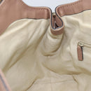 GUCCI GG Canvas Sookie Guccissima Hand Bag Leather Gold Pink 211944 Auth BSZ176-19