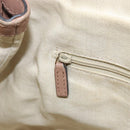 GUCCI GG Canvas Sookie Guccissima Hand Bag Leather Gold Pink 211944 Auth BSZ176-20