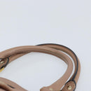GUCCI GG Canvas Sookie Guccissima Hand Bag Leather Gold Pink 211944 Auth BSZ176-8