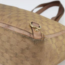 GUCCI GG Canvas Abbey Tote Bag Beige Gold 141472 Auth BSZ183-10