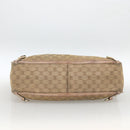 GUCCI GG Canvas Abbey Tote Bag Beige Gold 141472 Auth BSZ183-9