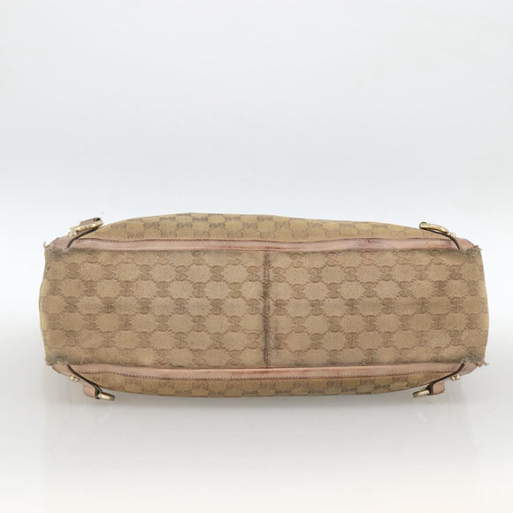 GUCCI GG Canvas Abbey Tote Bag Beige Gold 141472 Auth BSZ183