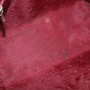LOEWE Heritage Tote Bag Leather Red Silver Auth BSZ189-11