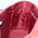 LOEWE Heritage Tote Bag Leather Red Silver Auth BSZ189-19