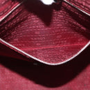 LOEWE Heritage Tote Bag Leather Red Silver Auth BSZ189-21