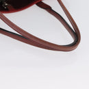 LOEWE Heritage Tote Bag Leather Red Silver Auth BSZ189-7