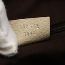 GUCCI GG Canvas Hand Bag Beige Gold 130942 Auth BSZ194-21
