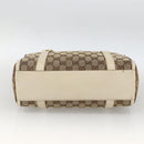 GUCCI GG Canvas Hand Bag Beige Gold 130942 Auth BSZ194-9