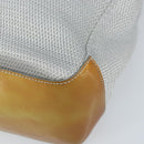 PRADA Sports Hand Bag Nylon Silver Auth BSZ195-10