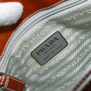 PRADA Sports Hand Bag Nylon Silver Auth BSZ195-15