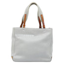 PRADA Sports Hand Bag Nylon Silver Auth BSZ195-2