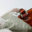 PRADA Sports Hand Bag Nylon Silver Auth BSZ195-22