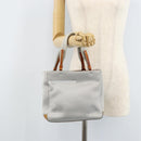 PRADA Sports Hand Bag Nylon Silver Auth BSZ195-24