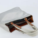PRADA Sports Hand Bag Nylon Silver Auth BSZ195-6