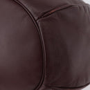 CARTIER Must Line Purse Shoulder Bag Leather Bordeaux Gold Auth BSZ197-11