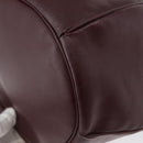 CARTIER Must Line Purse Shoulder Bag Leather Bordeaux Gold Auth BSZ197-13
