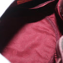 CARTIER Must Line Purse Shoulder Bag Leather Bordeaux Gold Auth BSZ197-16