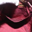 CARTIER Must Line Purse Shoulder Bag Leather Bordeaux Gold Auth BSZ197-19