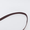 CARTIER Must Line Purse Shoulder Bag Leather Bordeaux Gold Auth BSZ197-8