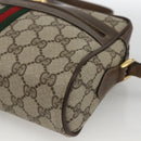 GUCCI GG Supreme Web Sherry Line Bag PVC Beige Gold 56 02 004 Auth BSZ198-10