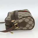 GUCCI GG Supreme Web Sherry Line Bag PVC Beige Gold 56 02 004 Auth BSZ198-4