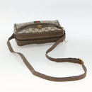 GUCCI GG Supreme Web Sherry Line Bag PVC Beige Gold 56 02 004 Auth BSZ198-7
