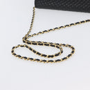 BALLY Chain Shoulder Bag Leather Black Gold Auth BSZ200-7