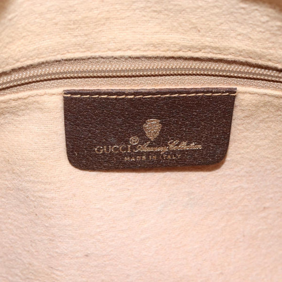 GUCCI GG Supreme Web Sherry Line Bag PVC Beige Gold 56 02 088 Auth BSZ220