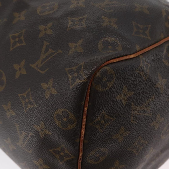 LOUIS VUITTON Monogram Speedy 35 Hand Bag M41524 LV Auth BSZ222