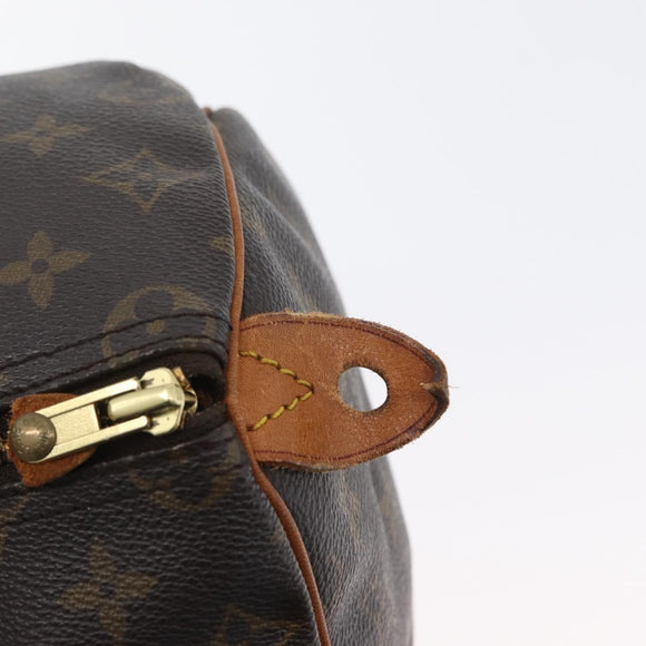 LOUIS VUITTON Monogram Speedy 35 Hand Bag M41524 LV Auth BSZ222