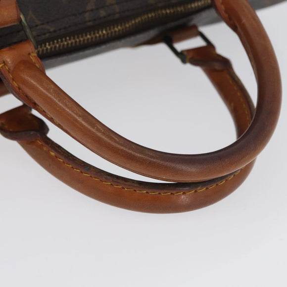 LOUIS VUITTON Monogram Speedy 35 Hand Bag M41524 LV Auth BSZ222