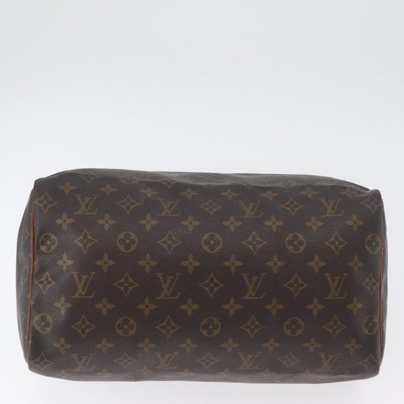 LOUIS VUITTON Monogram Speedy 35 Hand Bag M41524 LV Auth BSZ222