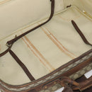 GUCCI GG Supreme Web Sherry Line Boston Bag PVC Beige Gold Auth BSZ227-12