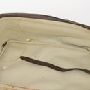 GUCCI GG Supreme Web Sherry Line Boston Bag PVC Beige Gold Auth BSZ227-20