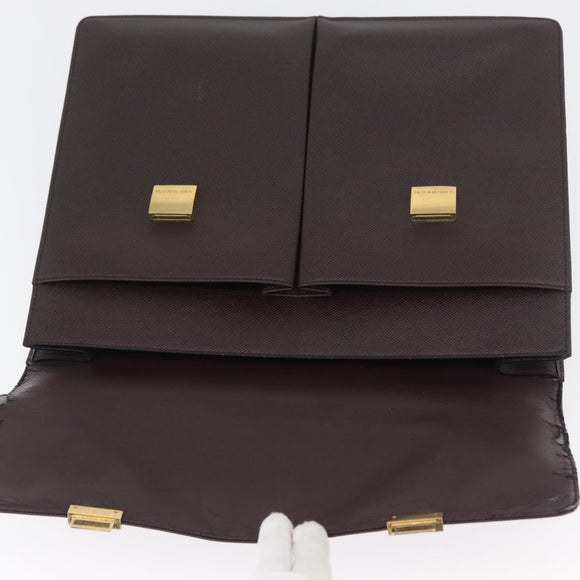 LOUIS VUITTON Taiga Serviette Kazan Business Bag Acajou M30806 LV Auth BSZ234
