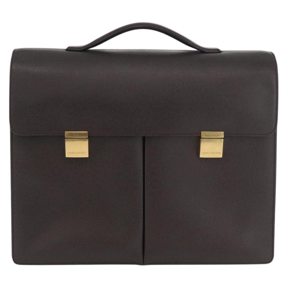 LOUIS VUITTON Taiga Serviette Kazan Business Bag Acajou M30806 LV Auth BSZ234