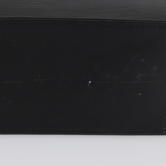 LOUIS VUITTON Epi Sac Plat PM Hand Bag Black M58658 LV Auth BSZ236A