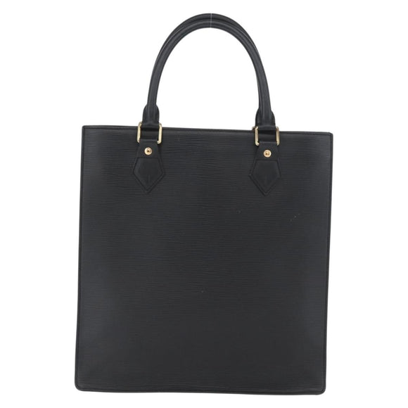 LOUIS VUITTON Epi Sac Plat PM Hand Bag Black M58658 LV Auth BSZ236A