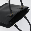 LOUIS VUITTON Epi Sac Plat PM Hand Bag Black M58658 LV Auth BSZ236A-7