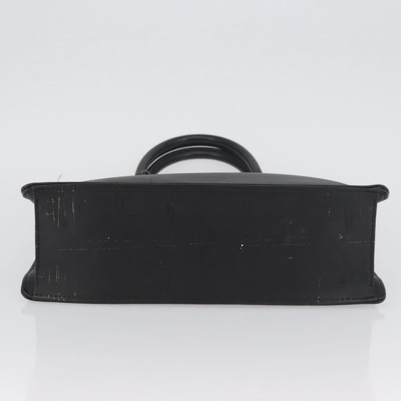 LOUIS VUITTON Epi Sac Plat PM Hand Bag Black M58658 LV Auth BSZ236A
