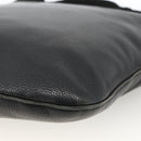 LOEWE Anagram Schoudertas Leer Zwart Zilver Auth BSZ239-15