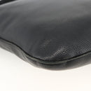 LOEWE Anagram Schoudertas Leer Zwart Zilver Auth BSZ239-16
