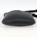 LOEWE Anagram Schoudertas Leer Zwart Zilver Auth BSZ239-5