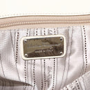 Salvatore Ferragamo Hand Bag Leather White Silver Auth BSZ241-15