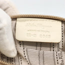 Salvatore Ferragamo Hand Bag Leather White Silver Auth BSZ241-22