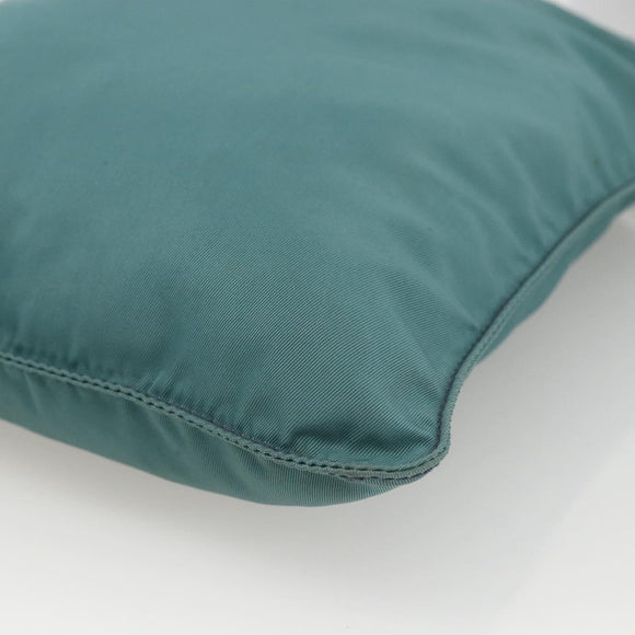 PRADA Schoudertas Nylon Groen Zilver Authentiek BSZ242