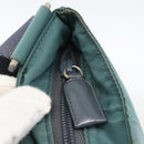 PRADA Schoudertas Nylon Groen Zilver Authentiek BSZ242-10