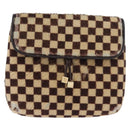 LOUIS VUITTON Damie sovage Gazelle Bag Harako leather Brown M92130 Auth BSZ243-2