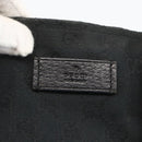 GUCCI GG Canvas Sherry Line Hand Bag Black 131230 Auth BSZ247-14